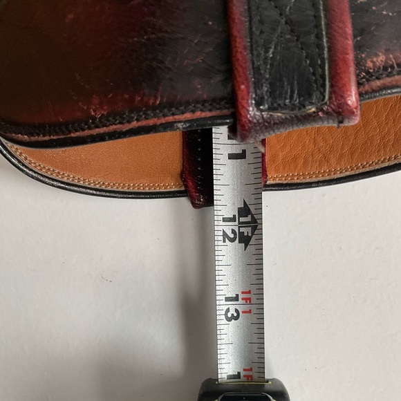 Vintage Lucchese Black Cherry Ostrich Quill Cowboy Boots 10 B Inlay New Soles - Picture 8 of 16